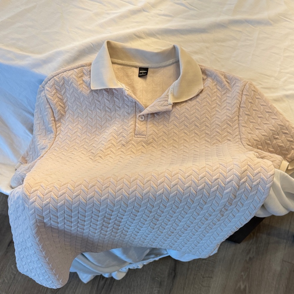 NFINITY Cream Textured Shirt